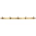 Knagerække antik messing m/ 5 knager - Ib Laursen - L: 50,5