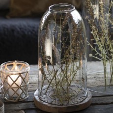 Glasklokke m/ hul i top "Clarity" - Ib Laursen - H: 28 cm