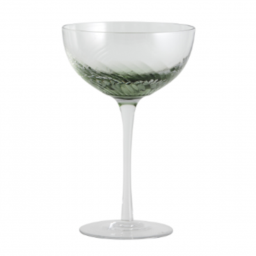 Cocktailglas "Garo" m/ grøn bund - Nordal