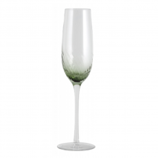 Champagneglas "Garo" m/ grøn bund - Nordal