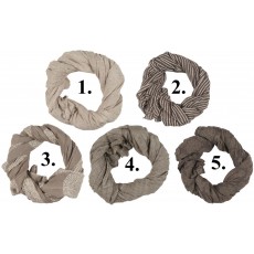 Tørklæde brun & beige - Ib Laursen - Vælg ml. 5 modeller