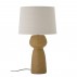 Bordlampe "Lavin" gul m/ skærm - Bloomingville - H: 70,5 cm