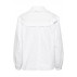 Skjorte hvid m/ flæser & krave - Saint Tropez