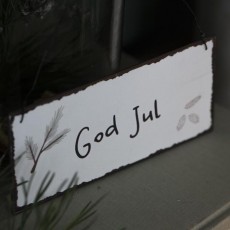 Metalskilt "God Jul" - Ib Laursen