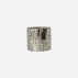 Fyrfadsstage "Cara" sølv mosaik - House Doctor H: 7,5 cm
