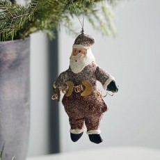 Julemand t/ ophæng "Santa Claus" - House Doctor H: 12 cm