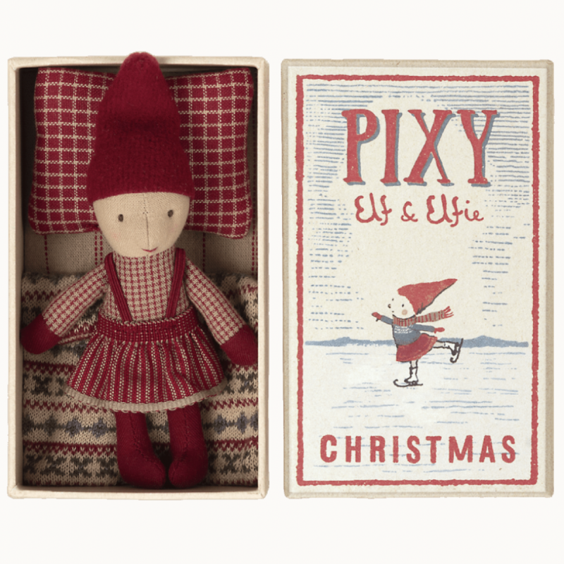 Se Maileg Pixy Nisse Elfie i Æske - Pige (14 cm.) hos Mostersskur.dk