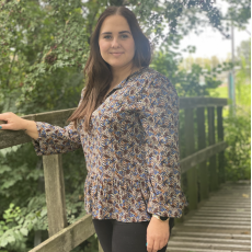 Bluse m/ paisley mønster "InkaSZ" - Saint Tropez