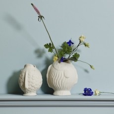 DUCIE fish vase, S, white