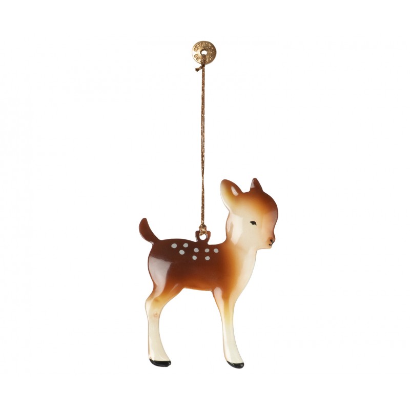 Billede af Bambi metal ornament m/ prikker - Maileg