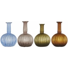 Vase UNIKA m/ høj hals & riller - Ib Laursen - Vælg ml. 4 farver