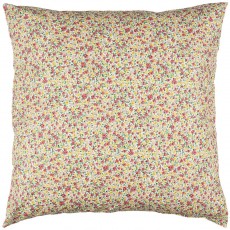 Pudebetræk m/ lyserøde, pink & gule blomster - Ib Laursen 60x60