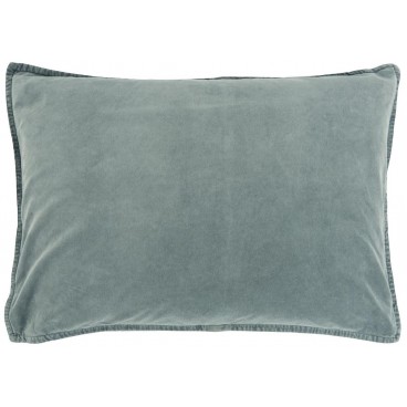 Pudebetræk gråblå velour - Ib Laursen 50x70