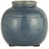 Vase "Yrsa" mørkeblå mini rustik m/ riller - Ib Laursen H: 7,5