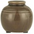 Vase "Yrsa" mørkebrun mini rustik m/ riller - Ib Laursen H: 7,5