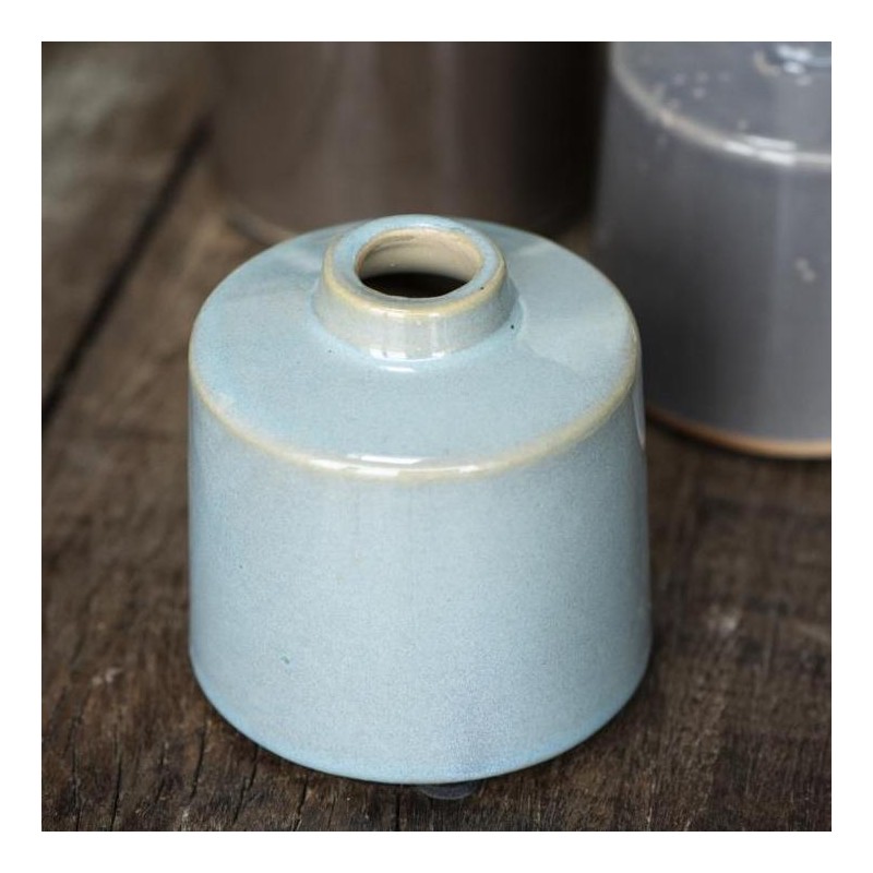 Billede af Stage / vase Ragnhild t/ bedelys lyseblå - Ib Laursen H: 8 cm