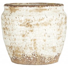 Skjuler "White Sky" hvid krakeleret - Ib Laursen H: 13,5 cm