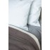 Pudebetræk lyseblå m/ beige striber - Ib Laursen 50x50