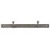 Knagerække m/ 2 knager zink finish - Ib Laursen - L: 25,5 cm