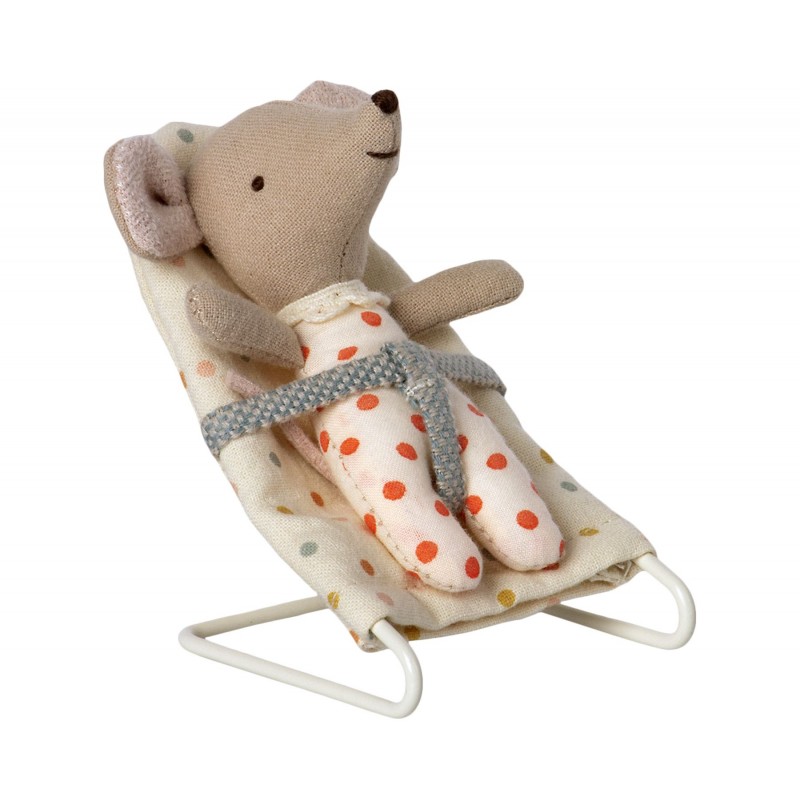 Billede af Skråstol m/ prikker til My kanin og baby mus - Maileg