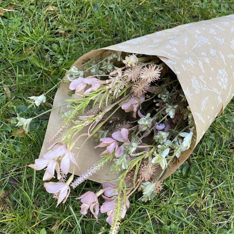 Evighedsblomster buket rosa - Ib Laursen