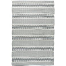 Plastik tæppe m/ grå striber - Ib Laursen 120x180