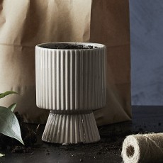 Potte / skjuler "Mull" sandfarvet - Nordal H: 14 cm