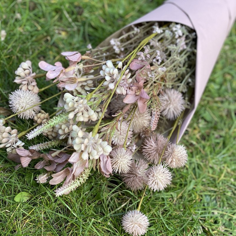 Evighedsblomster buket gammel rosa - Ib Laursen