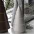 Juletræ m/ riller porcelæn creme - Ib Laursen - H: 14,5 cm