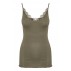 Top "MayaSZ" armygrøn m / blondekant - Saint Tropez