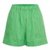 Shorts "NettySZ" grønne m/ striber - Saint Tropez