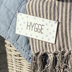 Metalskilt "Hygge"m/ blomster - Ib Laursen