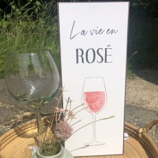 Metalskilt "La vie en Rosé" - Ib Laursen