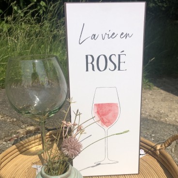 Metalskilt "La vie en Rosé" - Ib Laursen