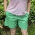 Shorts "NettySZ" grønne m/ striber - Saint Tropez