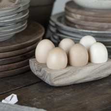 Æggeholder t/ 6 æg olieret akacietræ - Ib Laursen