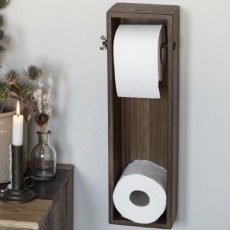 Toiletrulleholder / vægkasse UNIKA træ - Ib Laursen