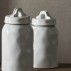 Opbevaringskrukke "Lulo" hvid keramik - Nordal - 1000 ml