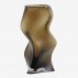 Vase "Sable" snoet glas grå - Nordal - H: 30 cm
