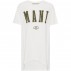 Oversized t-shirt hvid m/ armygrøn tekst MANI - Costamani