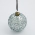 Julekugle "Chosen" sølvglimmer m/ blåt skær - House Doctor Dia: 8 cm