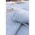 Håndklæde "Mynte" lyseblå strikket - Ib Laursen - 40x60