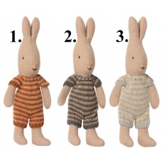 Micro kanin i strikket dragt - Maileg Vælg ml 3 farver