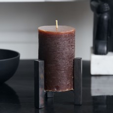 Bloklys "Rustic Wax" mørk brun - House Doctor - 10x6,3 cm