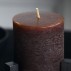 Bloklys "Rustic Wax" mørk brun - House Doctor - 10x6,3 cm
