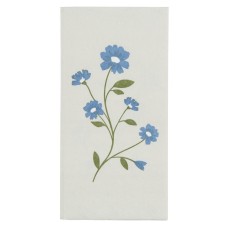 Servietter "Flora" m/ blå blomster - Ib Laursen 16 stk.