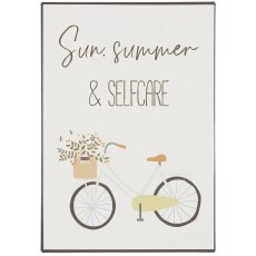 Metalskilt "Sun, summer and selfcare" - Ib Laursen