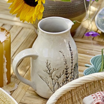 Kande "Bea" creme m/ grene - Bloomingville