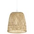 Hængelampe flettet bambus - Ib Laursen Dia: 33 cm