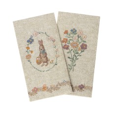 Servietter m/ trykt broderi påskemotiver - Maileg - 16 stk.